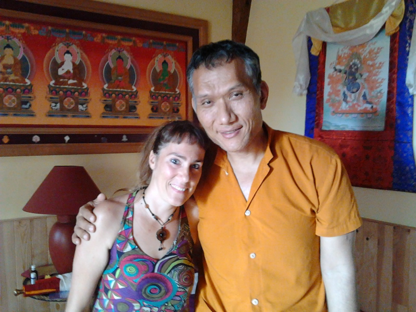 Avec mon Maître de Refuge: Yangsi Rinpoché.