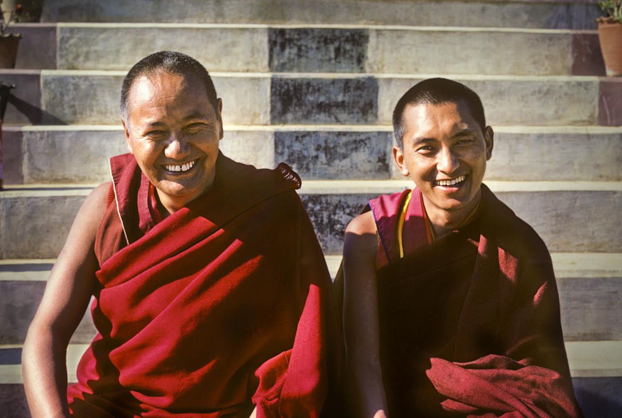 Lama Yéshé et Lama Zopa