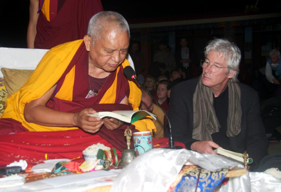 Lama Zopa et Richard Gere